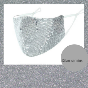 Silver sequin mask jewelsireland