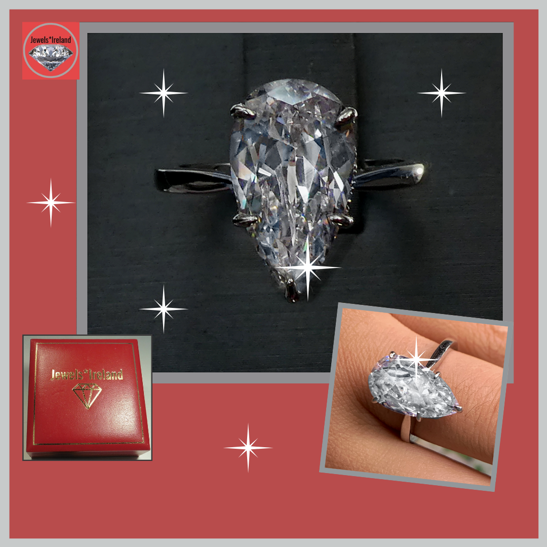 Cartier pear 2025 engagement ring