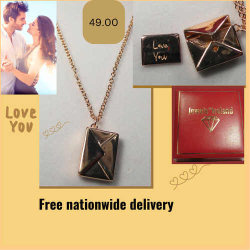 Message love note necklace