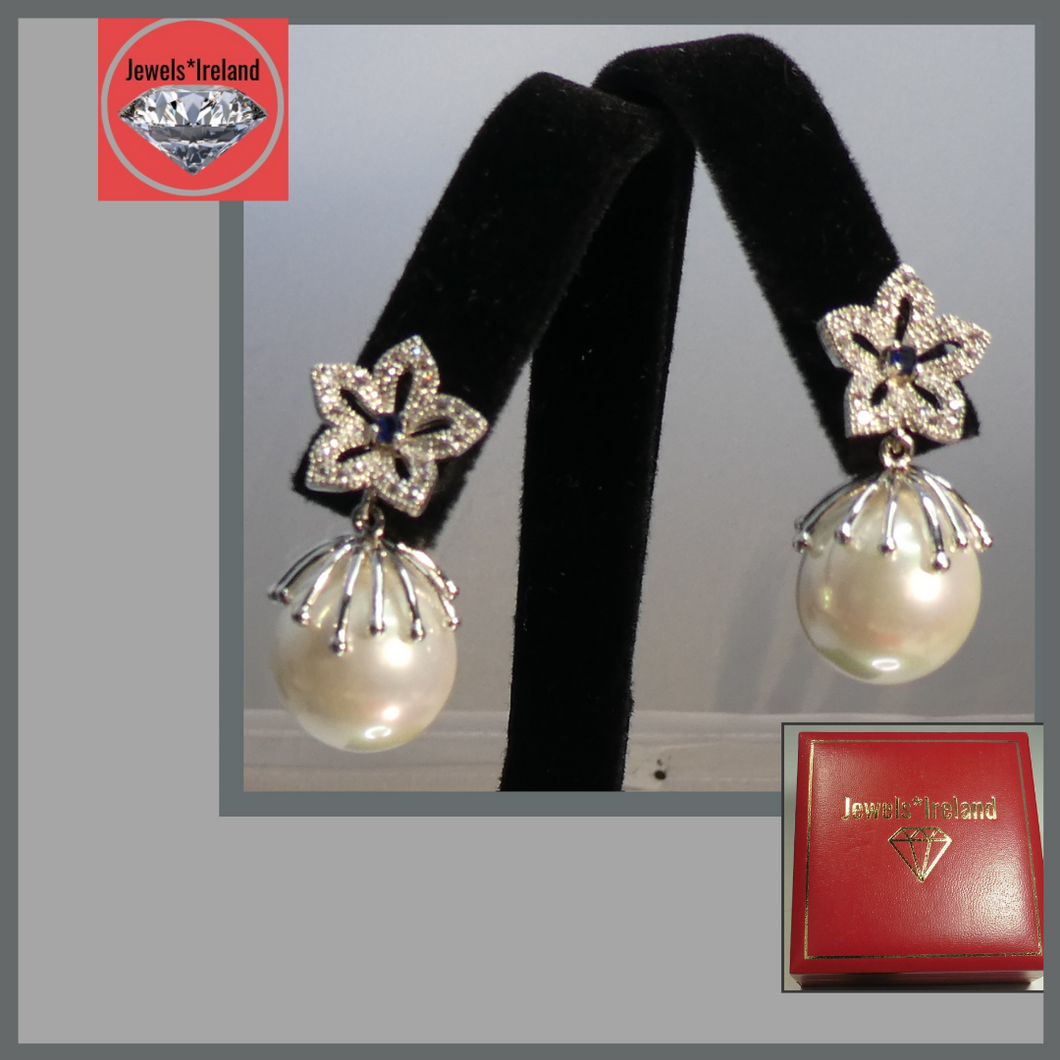 jewelsireland pearl and silver earrings