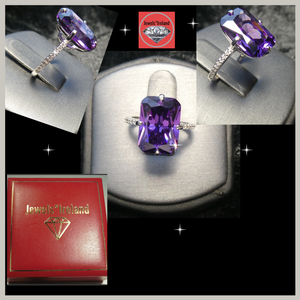 Jewelsireland purple ring amethyst