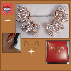 Angel wing earrings rosegold jewels*Ireland