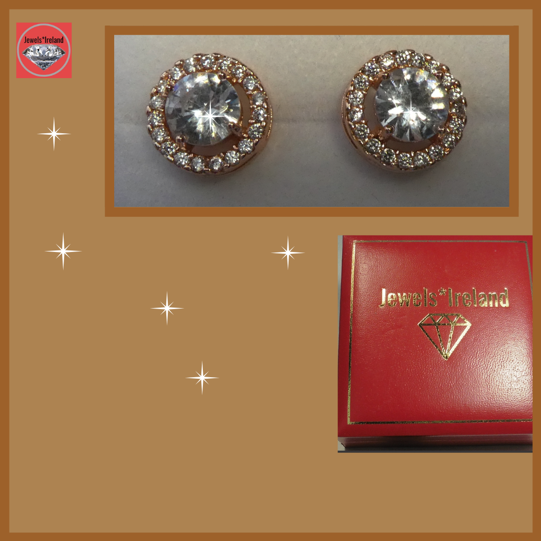 Rose gold sales vermeil earrings