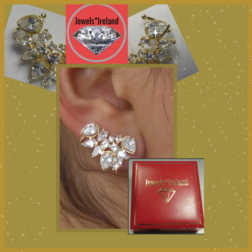 Stunning dew drop gold vermeil earrings