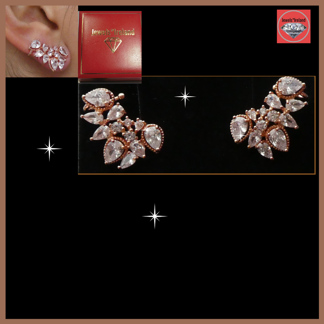 Rosegold vermeil dewdrop earrings Jewels*Ireland
