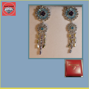 Dreamcatcher gem created earrings.