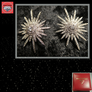 Shine on with these stunning silver star earrings