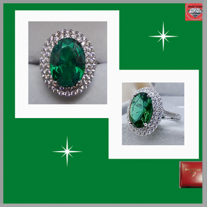 jewelsIreland oval emerald colour ring