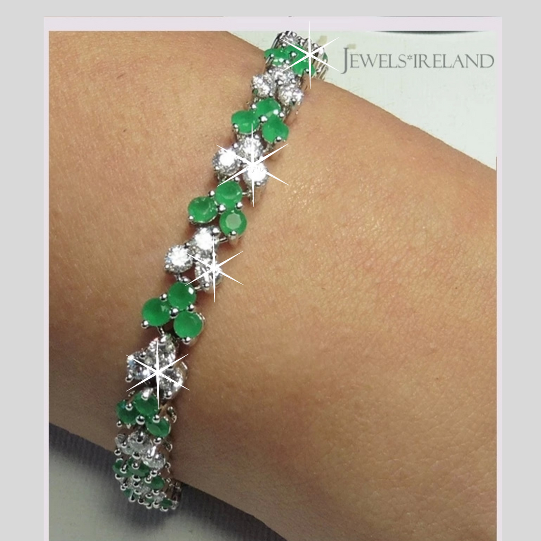emerald bracelet jewelsireland