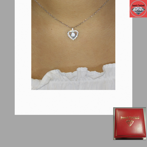 925 sterling silver heart necklace