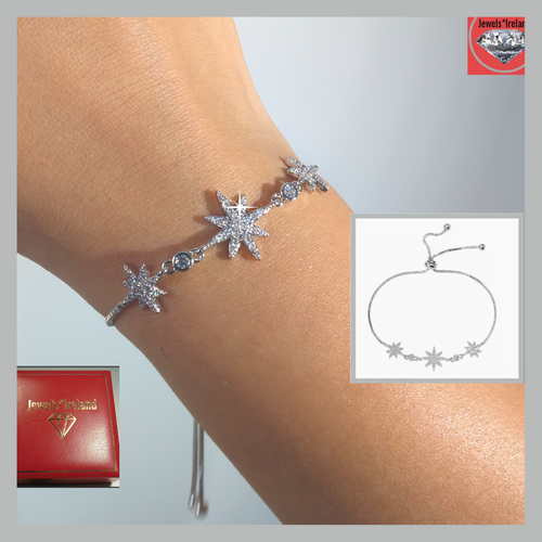 Beautiful 3 star bracelet adjustable