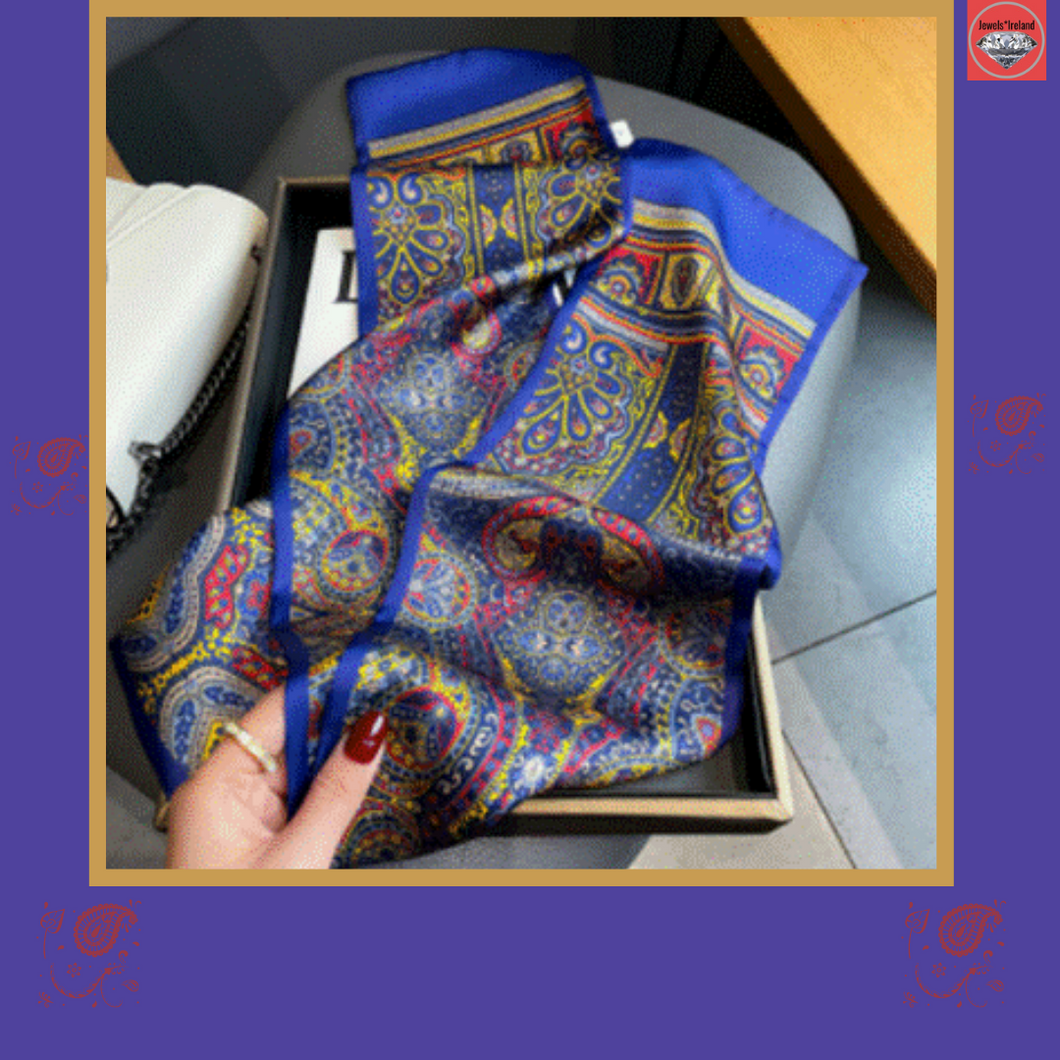 jewelsireland scarf collection blue paisley