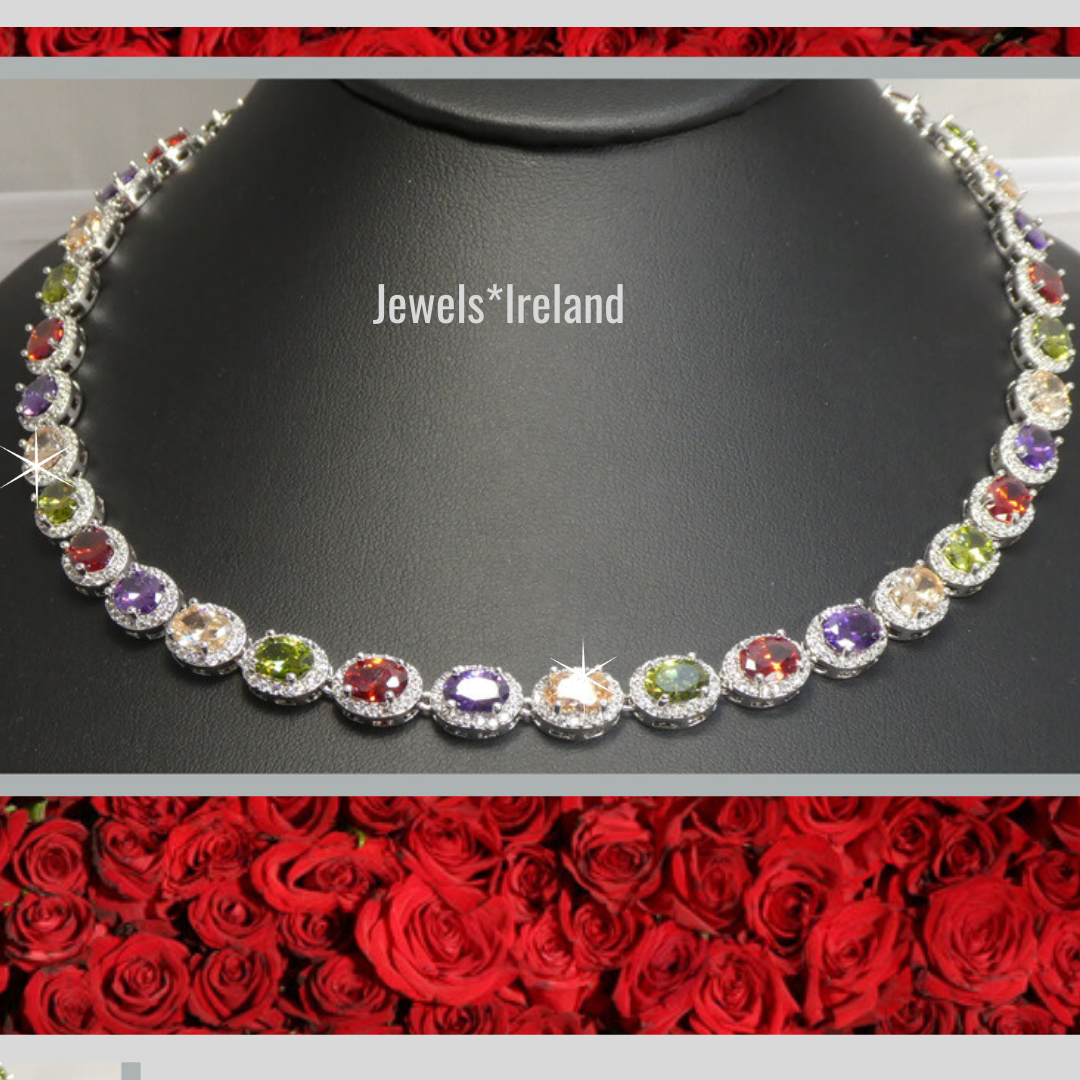 Diamond gem deals necklace