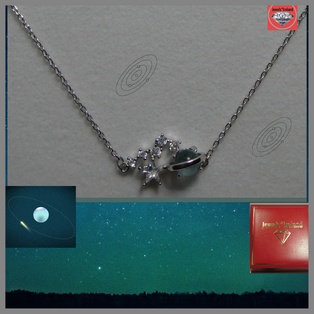 jewlelsireland sterling silver orbit necklace