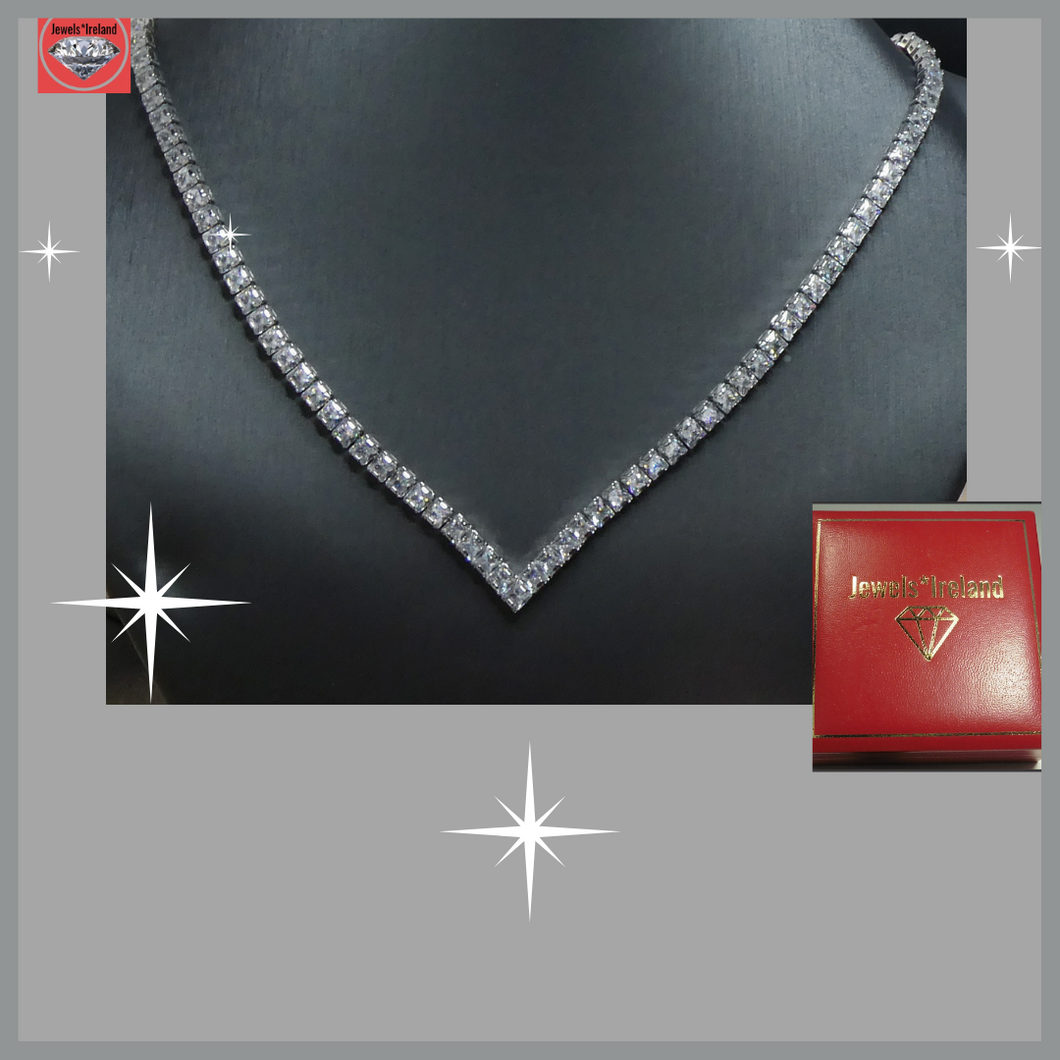Graduated Diamond 3 Prong Tennis Necklace - Sarkisians Jewelry