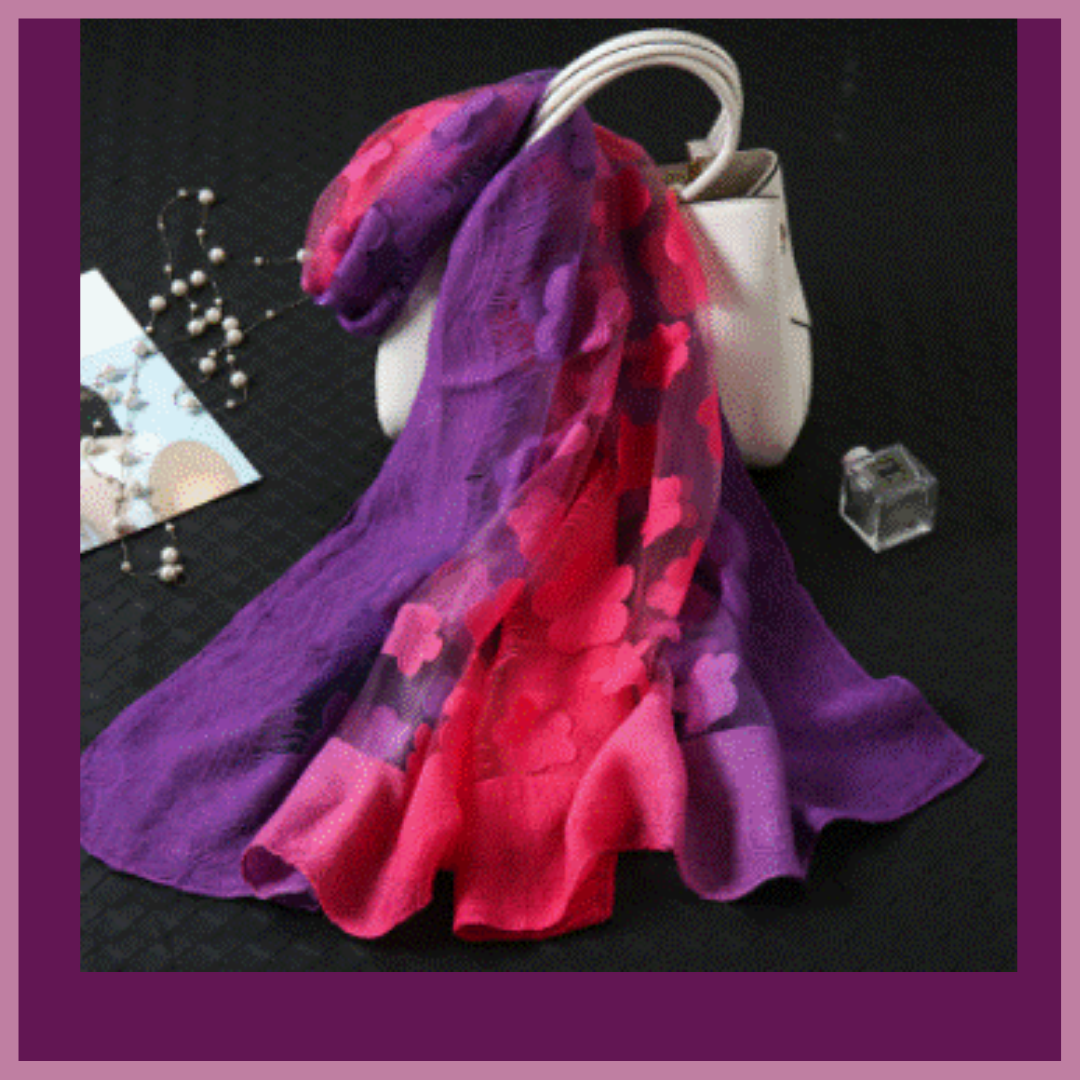 cerise pink shawl