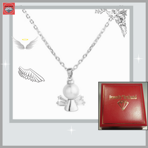 925 Sterling silver angel sparkle of light necklace