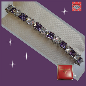 tennis purple amethyst bracelet from Jewels*Ireland 