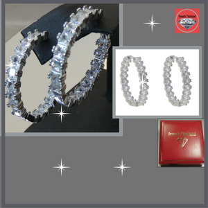 Jewels*Ireland diamond hoop earrings
