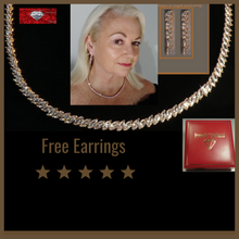 Jewelsireland rose gold collar marquise cut necklace and earrings 
