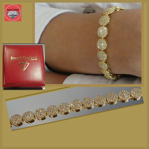 gold disc bracelet jewelsireland