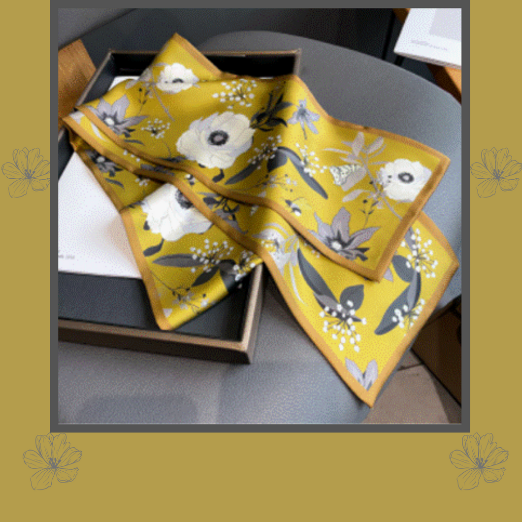 gold floral scarf jewelsireland 