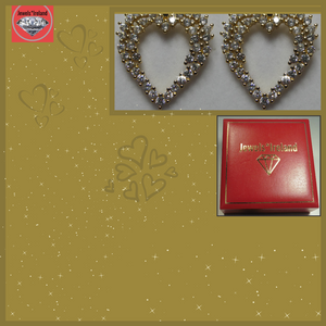 Jewelsireland heart gold vermeil earrings