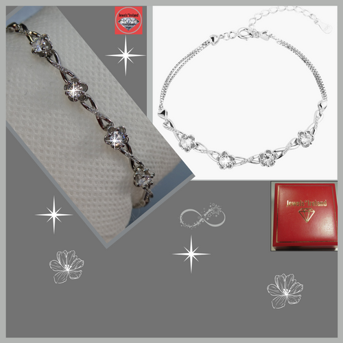 jewelsireland flower sterling silver bracelet