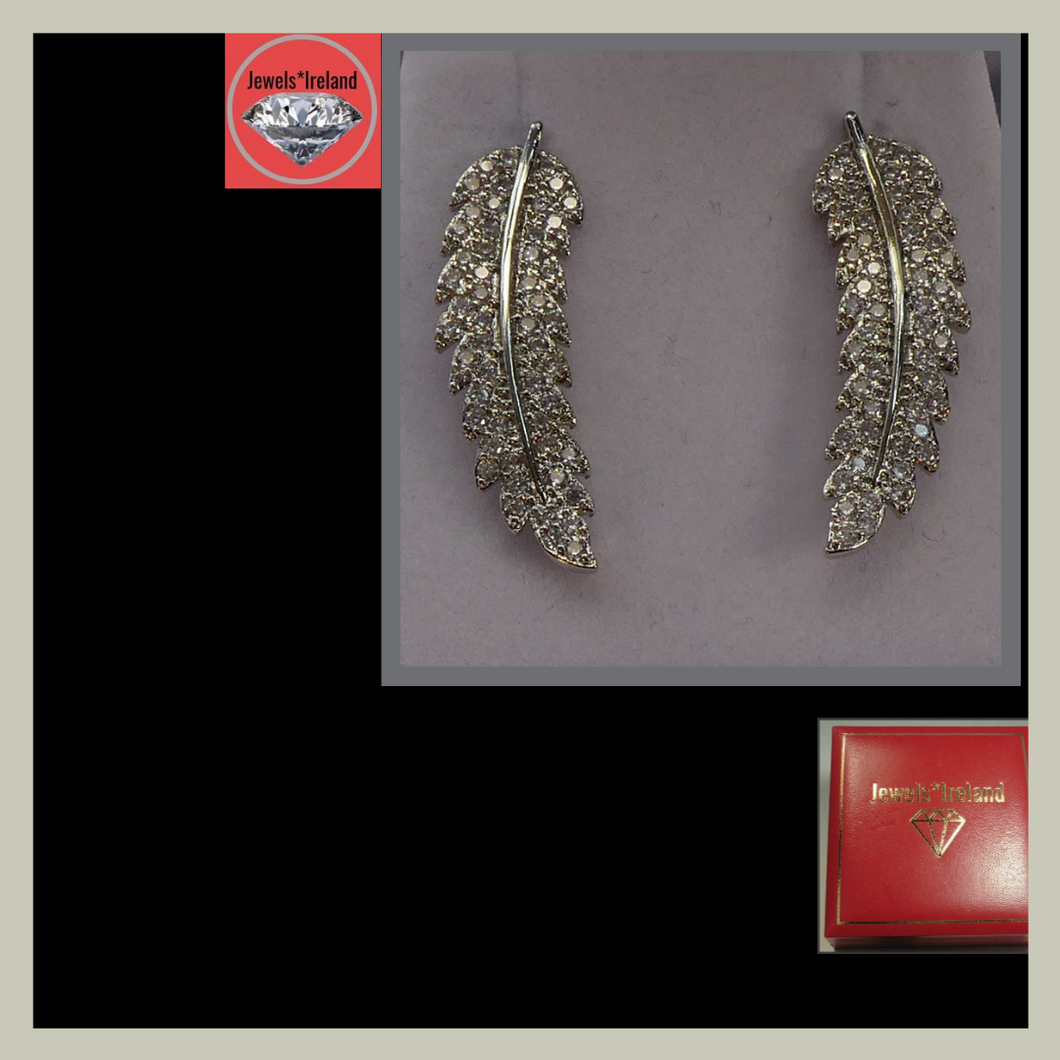 Jewelireland leaf earrings