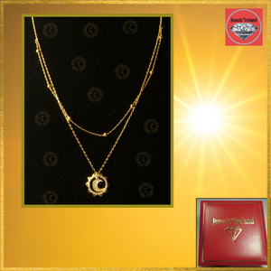 Sunshine double layer gold vermeil necklace